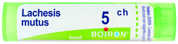 LACHESIS MUTUS 5 CH GRANULI - Antica Farmacia Ferrari