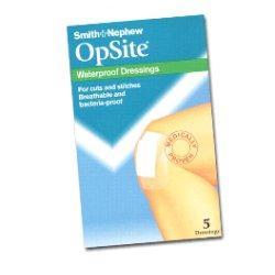 MEDICAZIONE POST OPERATORIA ADESIVA STERILE IN POLIURETANO SEMI PERMEABILE TRASPARENTE CON TAMPONE A BASSA ADERENZA OPSITE POST OP 9,5X8,5CM 5 PEZZI - Antica Farmacia Ferrari