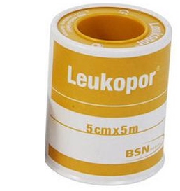 CEROTTO IN ROCCHETTO LEUKOPOR IPOALLERGENICO TESSUTO NON TESSUTO BIANCO 5X500 CM - Antica Farmacia Ferrari