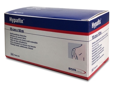 FASCIA AUTOADESIVA PER FISSAGGIO CATETERI E MEDICAZIONI HYPAFIX IN TESSUTO NON TESSUTO DI POLIESTERE ELASTICO ACRILICO SENZA RESINE E GOMME NATURALI 15X1000CM - Antica Farmacia Ferrari