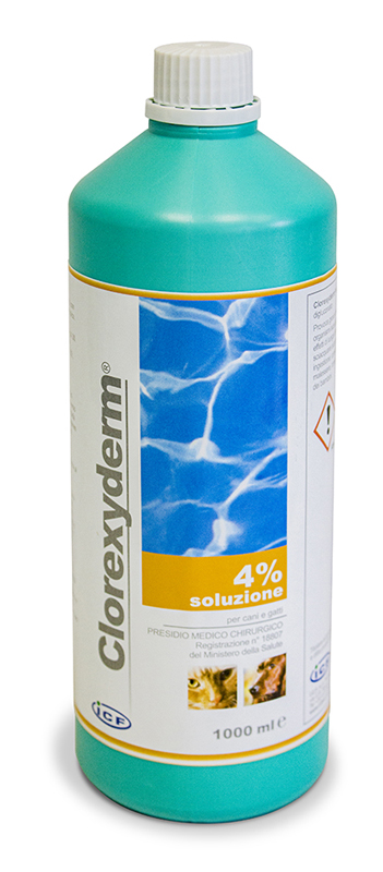 CLOREXYDERM SOLUZIONE 4% 1000 ML - Antica Farmacia Ferrari