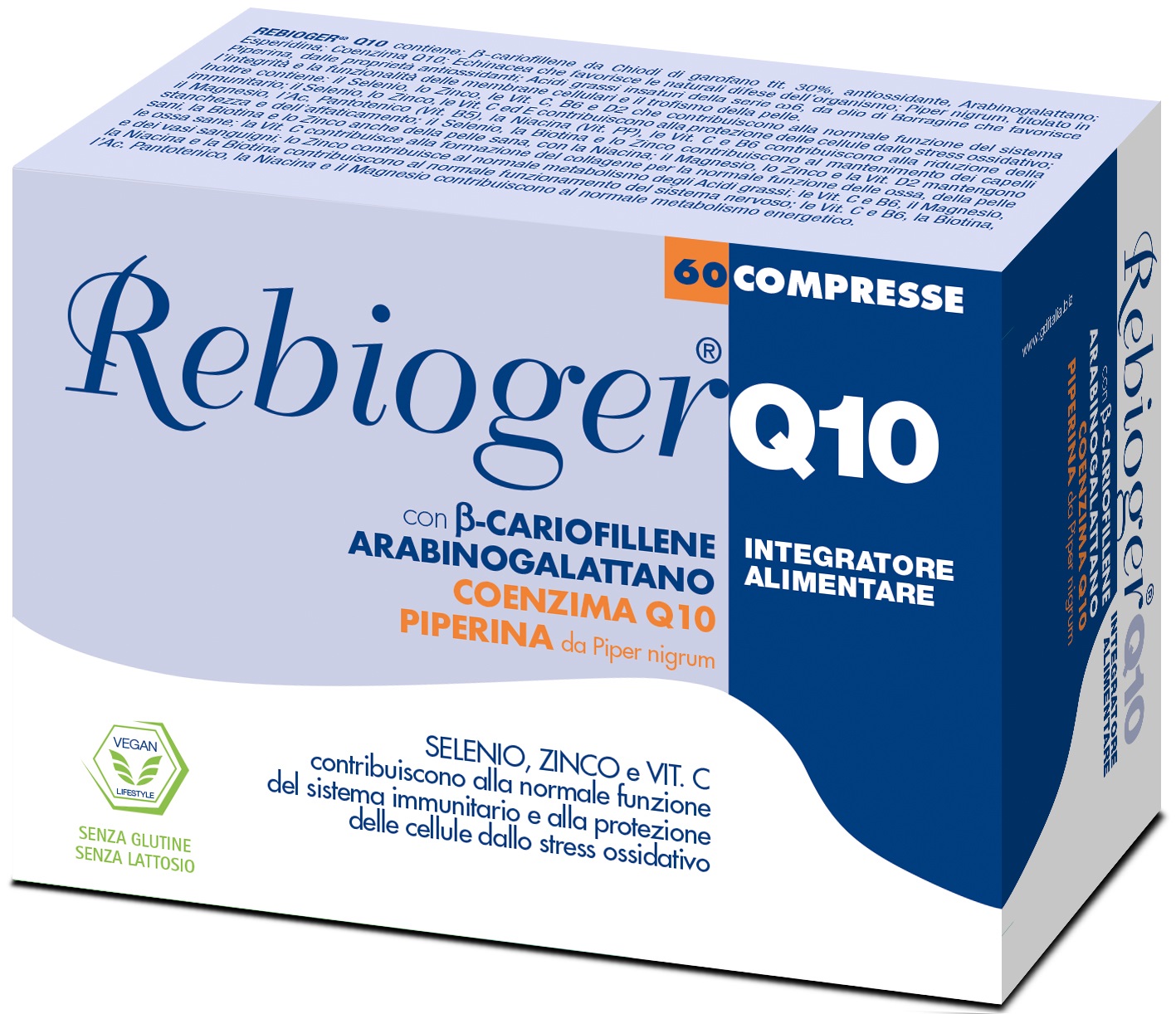 REBIOGER Q10 60 COMPRESSE - Antica Farmacia Ferrari