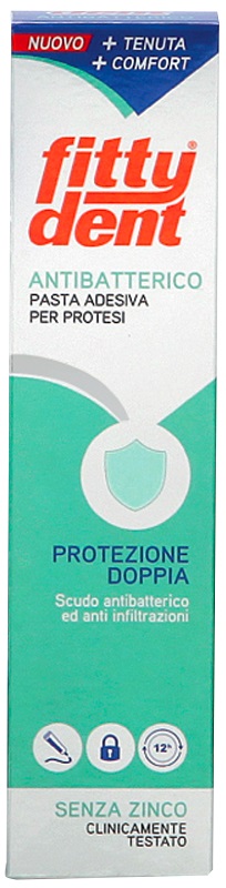 FITTYDENT ANTIBATTERICO PASTA ADESIVA DENTIERA NUOVA FORMULA40 G - Antica Farmacia Ferrari