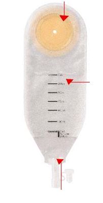 SACCA PER DRENAGGIO DELLE FERITE STERILE COLOPLAST CAPACITA' MIDI 300ML 10 PEZZI ARTICOLO 2215 - Antica Farmacia Ferrari
