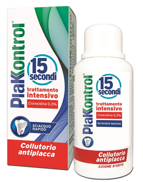 PLAKKONTROL 15 SECONDI COLLUTORIO 250 ML - Antica Farmacia Ferrari