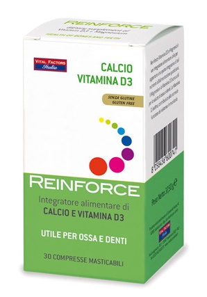 REINFORCE CALCIO + VITAMINA D3 30 COMPRESSE MASTICABILI - Antica Farmacia Ferrari