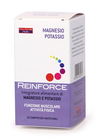 REINFORCE MAGNESIO + POTASSIO 30 COMPRESSE MASTICABILI - Antica Farmacia Ferrari