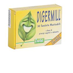 DIGERMILL 30 TAVOLETTE MASTICABILI - Antica Farmacia Ferrari