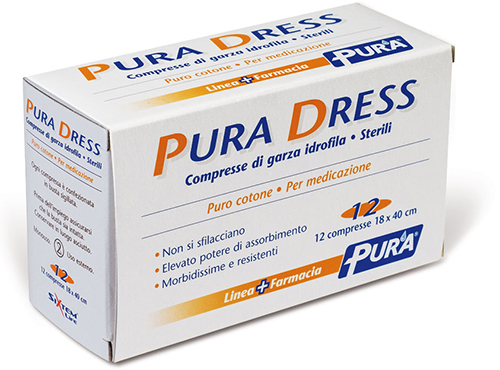 GARZA IDROFILA PURA DRESS 18X40CM 12 PEZZI - Antica Farmacia Ferrari