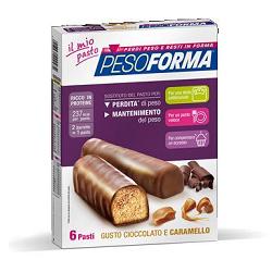 PESOFORMA BARRETTA CIOCCOLATO CARAMELLO 12 X 31 G - Antica Farmacia Ferrari