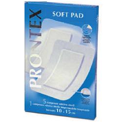 GARZA COMPRESSA PRONTEX SOFT PAD AUTOADESIVA 10X15CM 6 PEZZI - Antica Farmacia Ferrari
