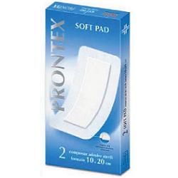 GARZA COMPRESSA PRONTEX SOFT PAD AUTOADESIVA 10X20CM 2 PEZZI - Antica Farmacia Ferrari