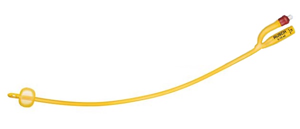 CATETERE FOLEY A MEDIA PERMANENZA  RUSCH GOLD PLUS A 2 VIE IN SILKOLATEX LATTICE-SILICONE PER ADULTO CH22 LUNGHEZZA 40 CM PUNTA CILINDRICA A 2 FORI PALLONCINO 30-50 ML 1 PEZZO - Oltrefarma