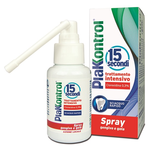 PLAKKONTROL 15 SECONDI COLLUTORIO SPRAY 50 ML - Antica Farmacia Ferrari