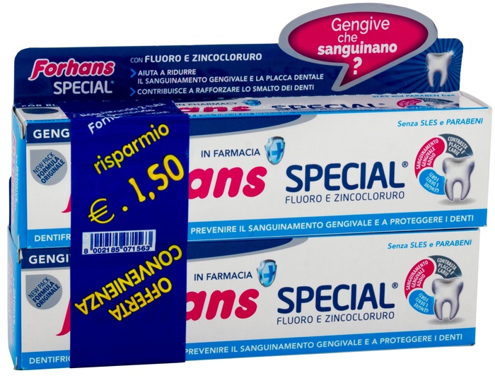 FORHANS SP DENTIF 2X75ML - Antica Farmacia Ferrari