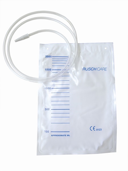 SACCA DI DRENAGGIO LETTO PER INCONTINENZA 2000ML IN PVC CON TUBO DI RACCORDO 130CM DIAMETRO 5X7MM MONOUSO 30 PEZZI - Antica Farmacia Ferrari