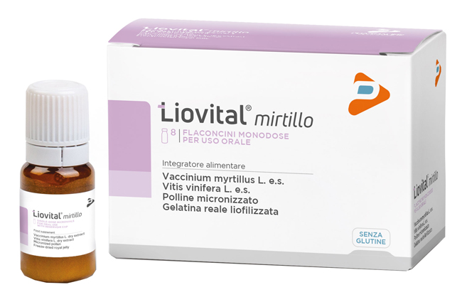 LIOVITAL MIRTILLO 8 FLACONCINI 10 ML - Antica Farmacia Ferrari