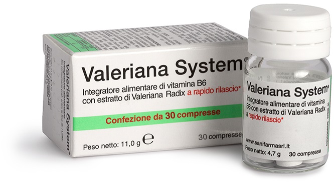 VALERIANA SYSTEM 30 COMPRESSE - Antica Farmacia Ferrari