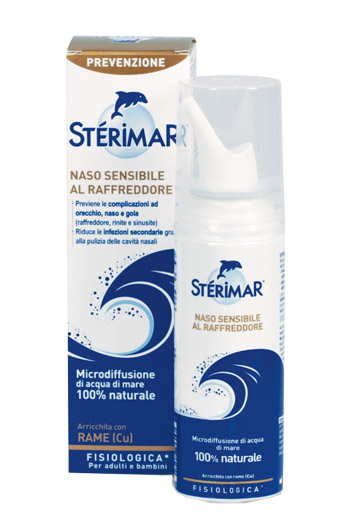 STERIMAR CU NASO SENSIBILE AL RAFFREDDORE SPRAY 100 ML - Antica Farmacia Ferrari