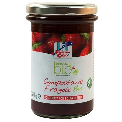 COMPOSTA DI FRAGOLE CON POLPA DI MELA BIO 320 G - Antica Farmacia Ferrari