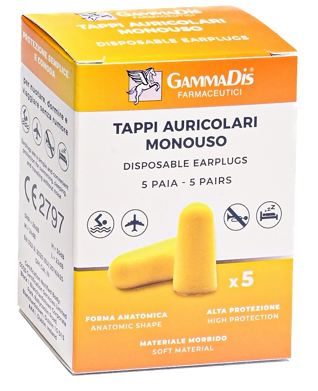TAPPO AURICOLARE EAR GOMMAPIUMA 10 PEZZI - Antica Farmacia Ferrari