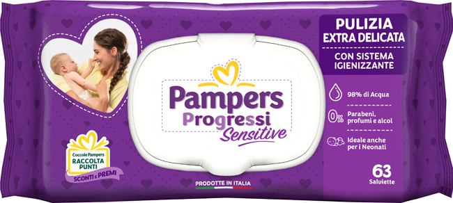PAMPERS SALV SENSIT ALOE RIC63 - Antica Farmacia Ferrari