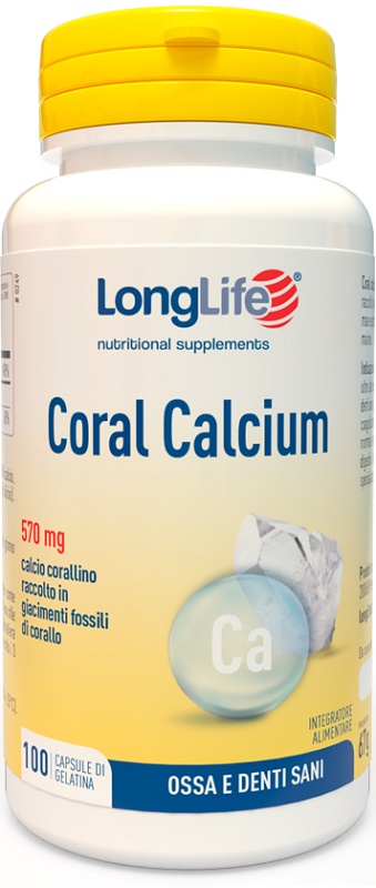 LONGLIFE CORAL CALCIUM 100 CAPSULE - Antica Farmacia Ferrari