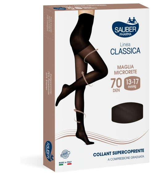 SAUBER COLLANT COPRENTE 70 MAGLIA LISCIA NERO 3 LINEA CLASSICA - Antica Farmacia Ferrari