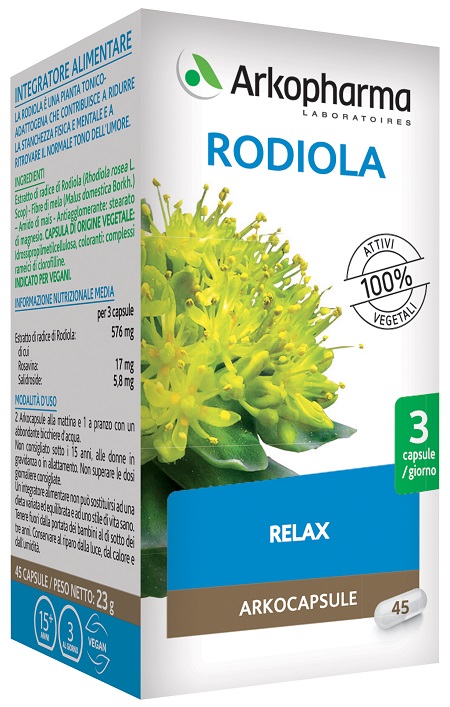 ARKO CAPSULE RODIOLA 45 CAPSULE - Antica Farmacia Ferrari