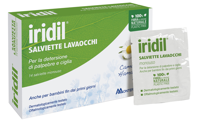 IRIDIL LAVAOCCHI 14 SALVIETTE MONOUSO - Antica Farmacia Ferrari