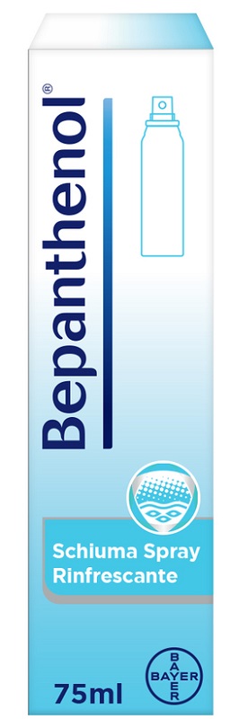 SCHIUMA SPRAY RINFRESCANTE BEPANTHENOL 75ML - Antica Farmacia Ferrari