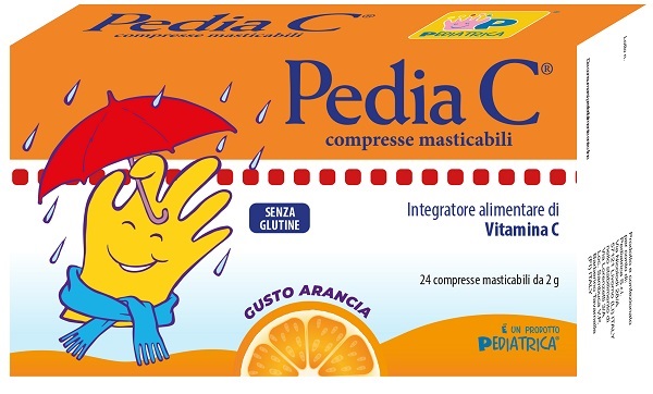 PEDIA C ARANCIA 24 COMPRESSE MASTICABILI - Antica Farmacia Ferrari