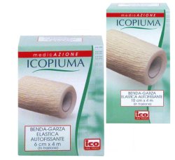 ICOPIUMA BENDA GARZA ELASTICA AUTOFISSANTE CM8X4MT - Antica Farmacia Ferrari