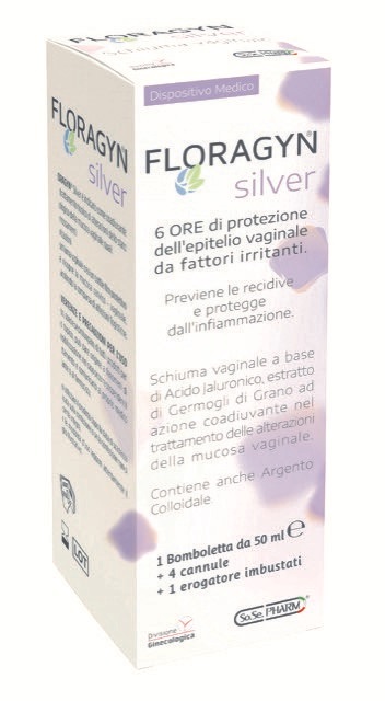 FLORAGYN SILVER SCHIUMA VAGINALE CON ARGENTO COLLOIDALE 50 ML - Antica Farmacia Ferrari