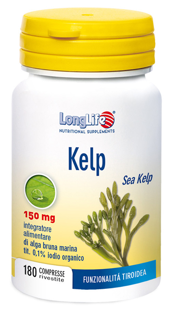 LONGLIFE KELP ALGA BRUNA 180 COMPRESSE - Antica Farmacia Ferrari