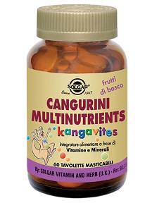 CANGURINI MULTINUTRIENTS FRUTTI TROPICALI 60 COMPRESSE - Antica Farmacia Ferrari