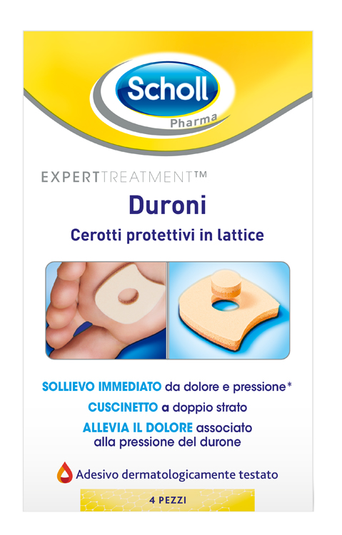 CEROTTO PROTETTIVO PER DURONI SCHOLL IN LATTICE 4 PEZZI - Antica Farmacia Ferrari
