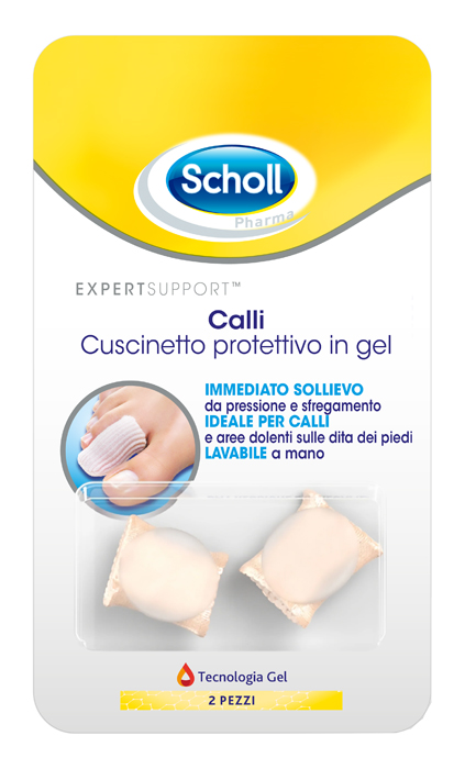 CUSCINETTI PROTETTIVI PER PIEDI CALLI SCHOLL GELACTIV 2 PEZZI - Antica Farmacia Ferrari