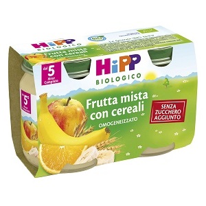 HIPP BIO HIPP BIO OMOGENEIZZATO FRUTTA MISTA CON CEREALI 2X125 G - Antica Farmacia Ferrari