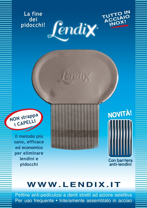 LENDIX PETTINE ANTIPIDOCCHI IN ACCIAIO - Antica Farmacia Ferrari