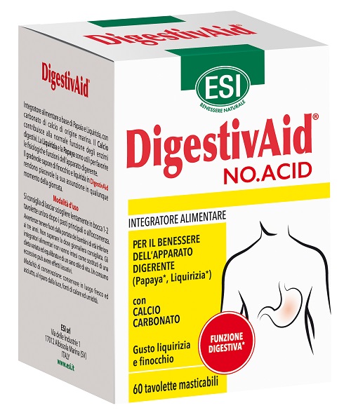 ESI DIGESTIVAID NO ACID 60 TAVOLETTE - Antica Farmacia Ferrari