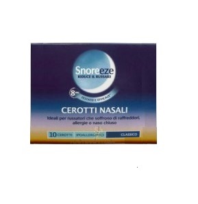 CEROTTO NASALE SNOREEZE CLASSICO LARGE 10 PEZZI - Antica Farmacia Ferrari