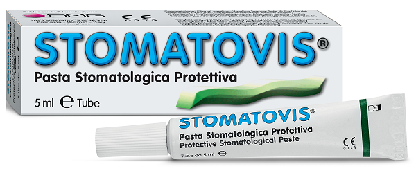 PASTA STOMATOLOGICA PROTETTIVA STOMATOVIS STOMATITI AFTOSE 5 ML - Antica Farmacia Ferrari