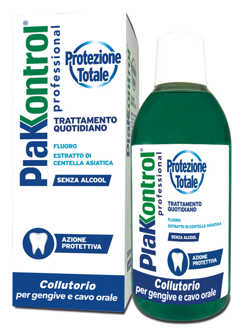 PLAKKONTROL PROTEZIONE TOTALE COLLUTORIO 500 ML - Antica Farmacia Ferrari