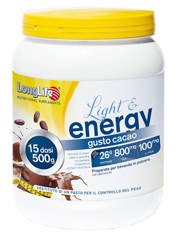 LONGLIFE LIGHT & ENERGY CACAO 500 G - Antica Farmacia Ferrari