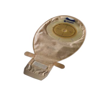 SACCA PER ILEOSTOMIA CON HIDE/AWAY APERTA RICOPERTA IN TESSUTO NON TESSUTO RITAGLIABILE CON VELCRO 10/66MM MISURA MIDI 420ML - Antica Farmacia Ferrari