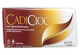 CADICIOC TAVOLETTA FONDENTE CON GLUCOMANNANO 100 G - Antica Farmacia Ferrari