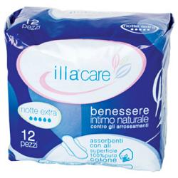 ILLA CARE ASSORBENTE NOTTE EXTRA 12 PEZZI - Antica Farmacia Ferrari