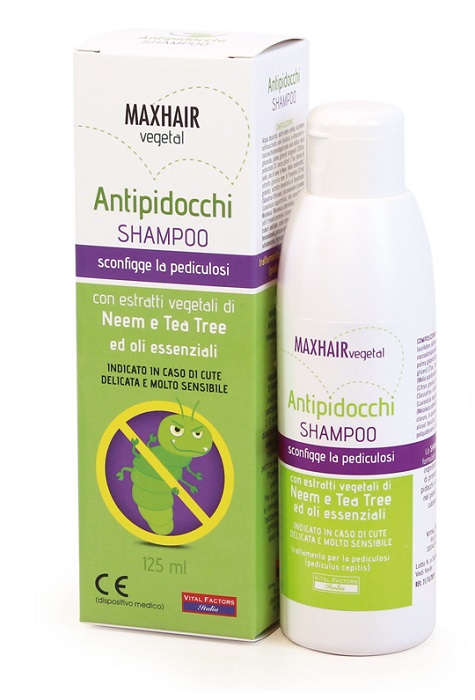 MAX HAIR SHAMPOO VEGETALE PER PIDOCCHI 125ML - Antica Farmacia Ferrari
