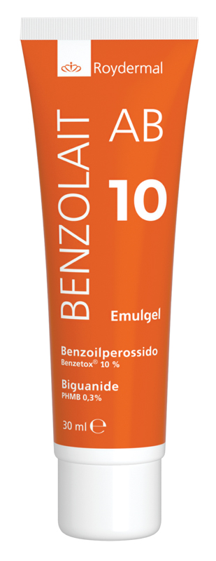 SEBOREGOLATORE/PURIFICANTE PER LA PELLE DEL VISO BENZOLAIT AB 10 EMULGEL 30 ML - Antica Farmacia Ferrari